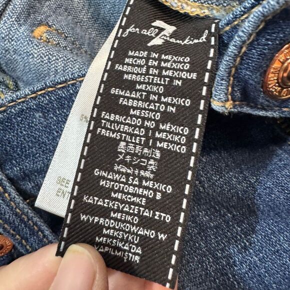 7FAM Maternity Stretch Panel Josefina Jeans Size 28 EUC - Picture 6 of 7